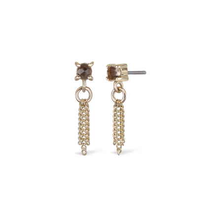 Breeze • 2mm Rose Cut Gemstone 3-Chain Tassel