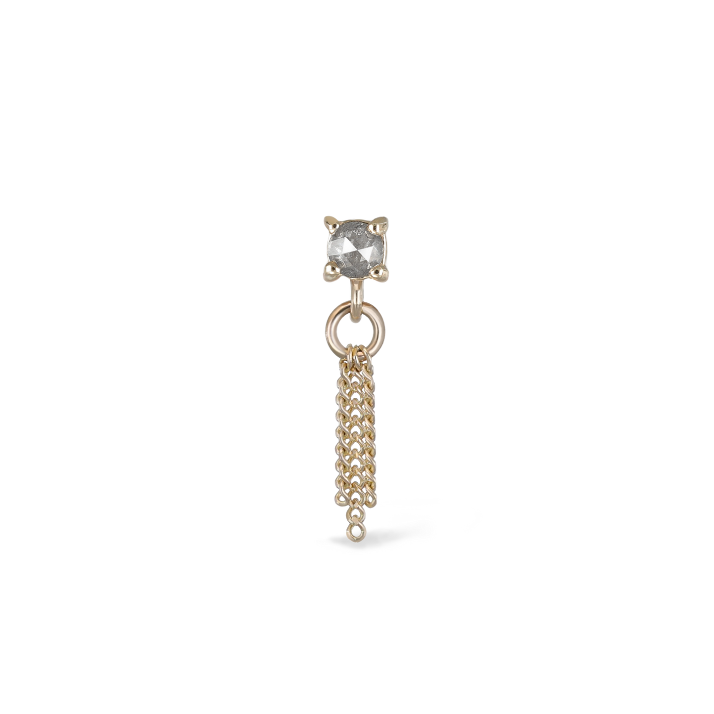 Breeze • 2mm Natural Diamond 3 Curb Chain Tassel