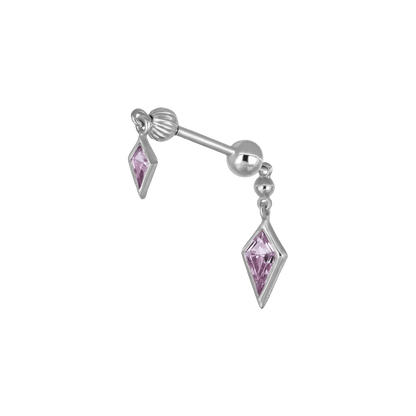 Vira • Kite Amethyst Double Barbell – Internally Threaded