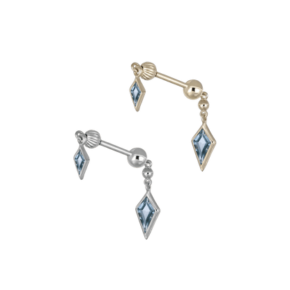 Vira • Kite Gemstone Double Barbell – Internally Threaded