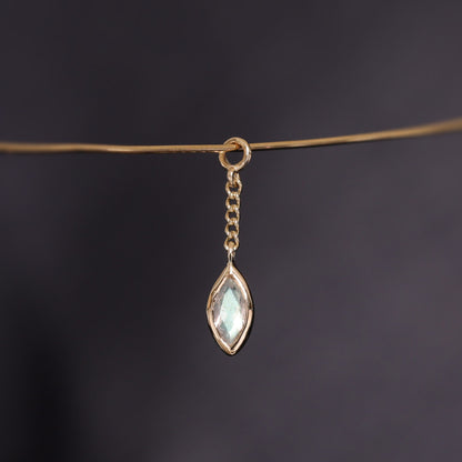 Aris • Marquise Gemstone Chain Charm