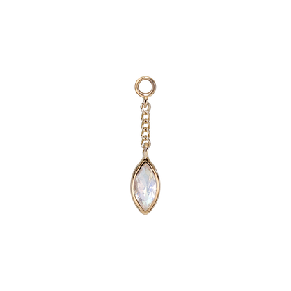 Aris • Marquise Gemstone Chain Charm