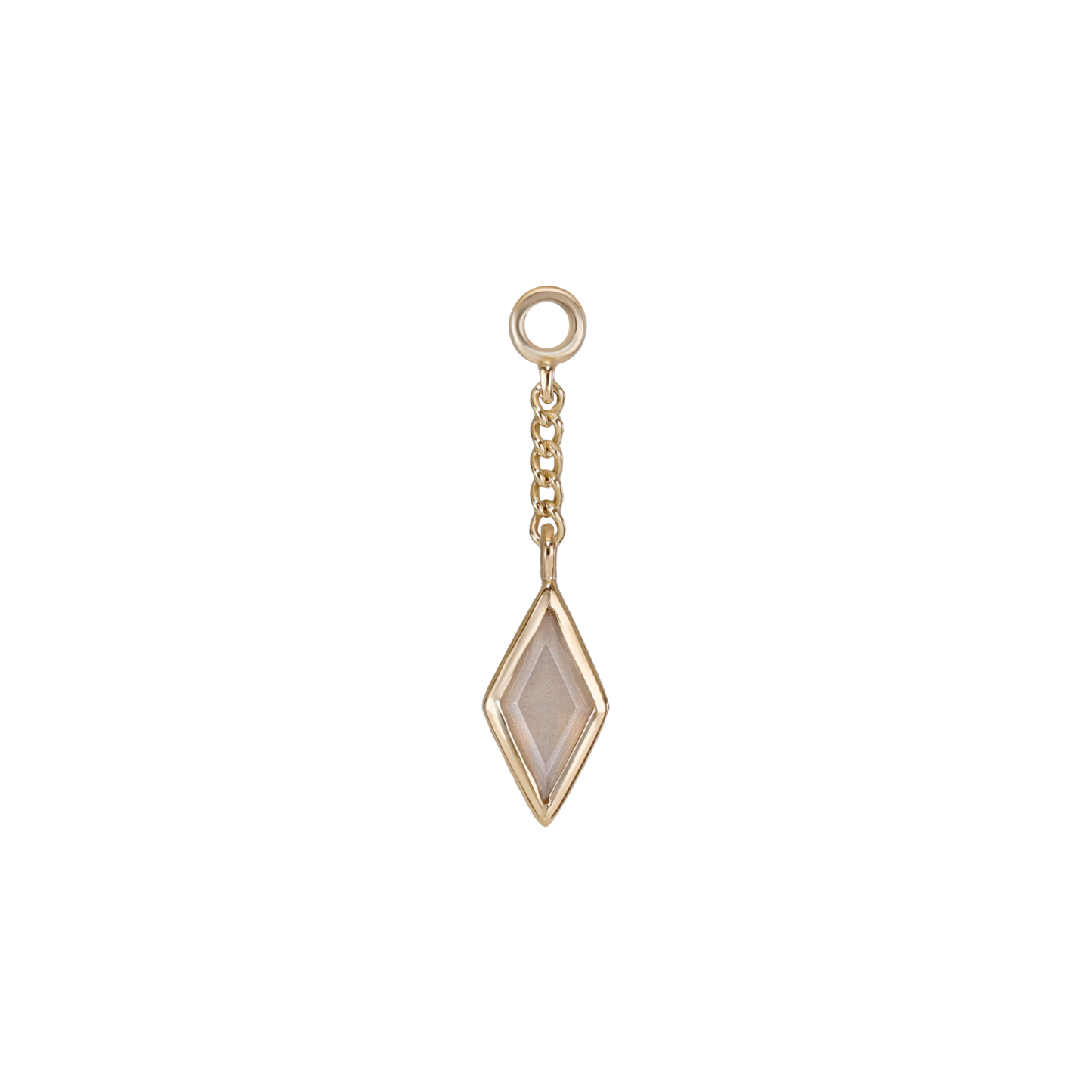 Xena • Rhombus Gemstone Chain Charm