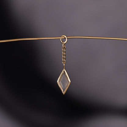 Xena • Rhombus Gemstone Chain Charm