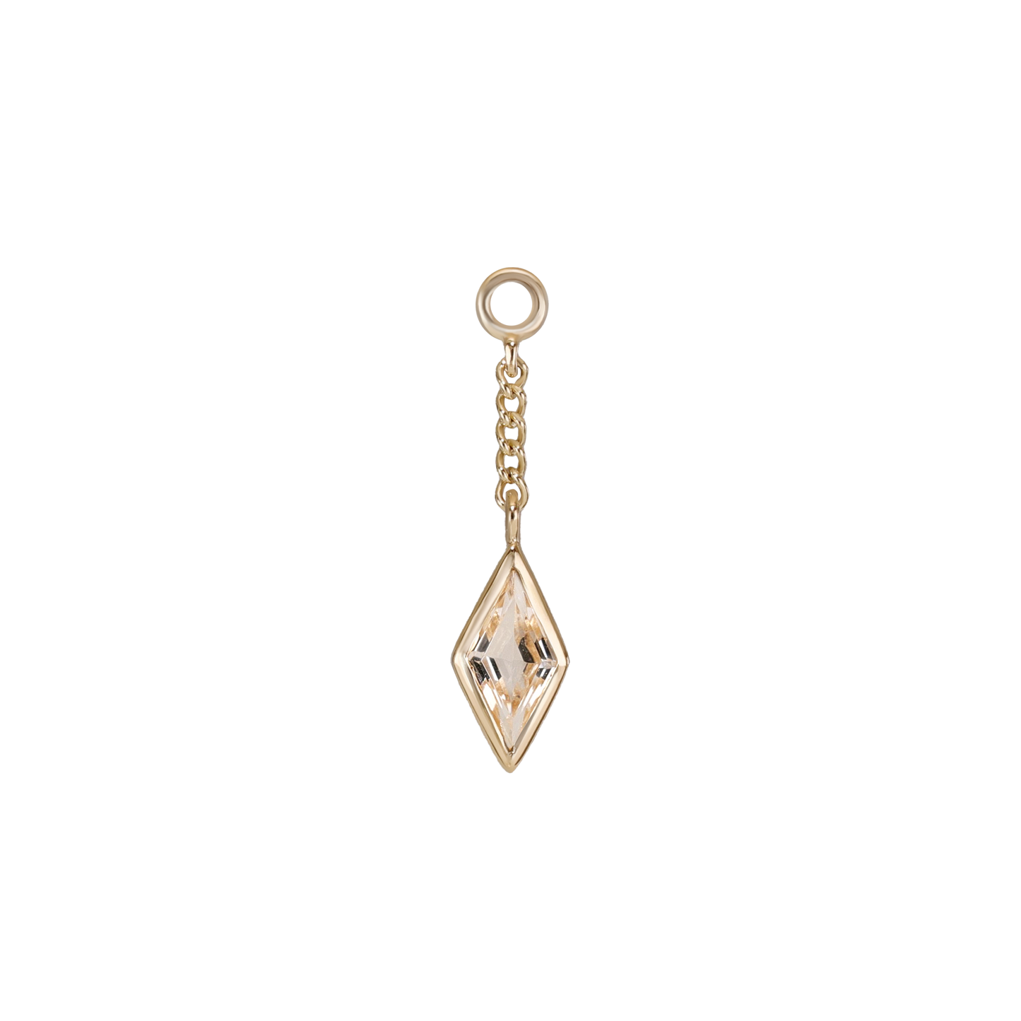 Xena • Rhombus Gemstone Chain Charm