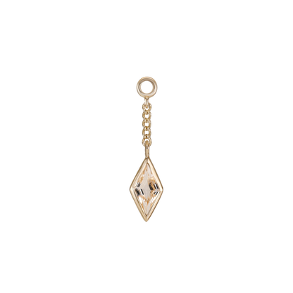 Xena • Rhombus Gemstone Chain Charm