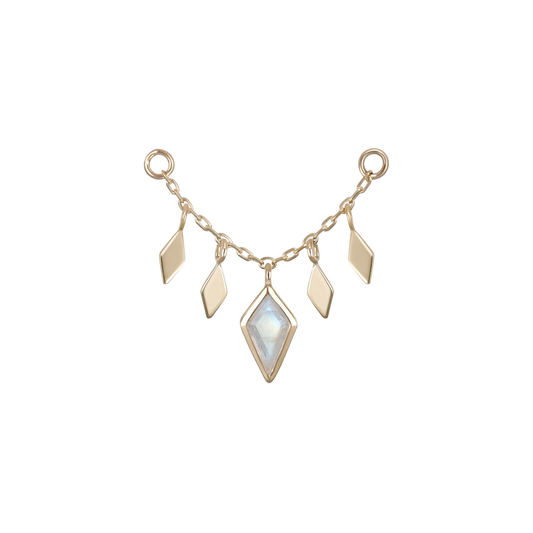 Patra Chain Attachment with Rainbow Moonstone