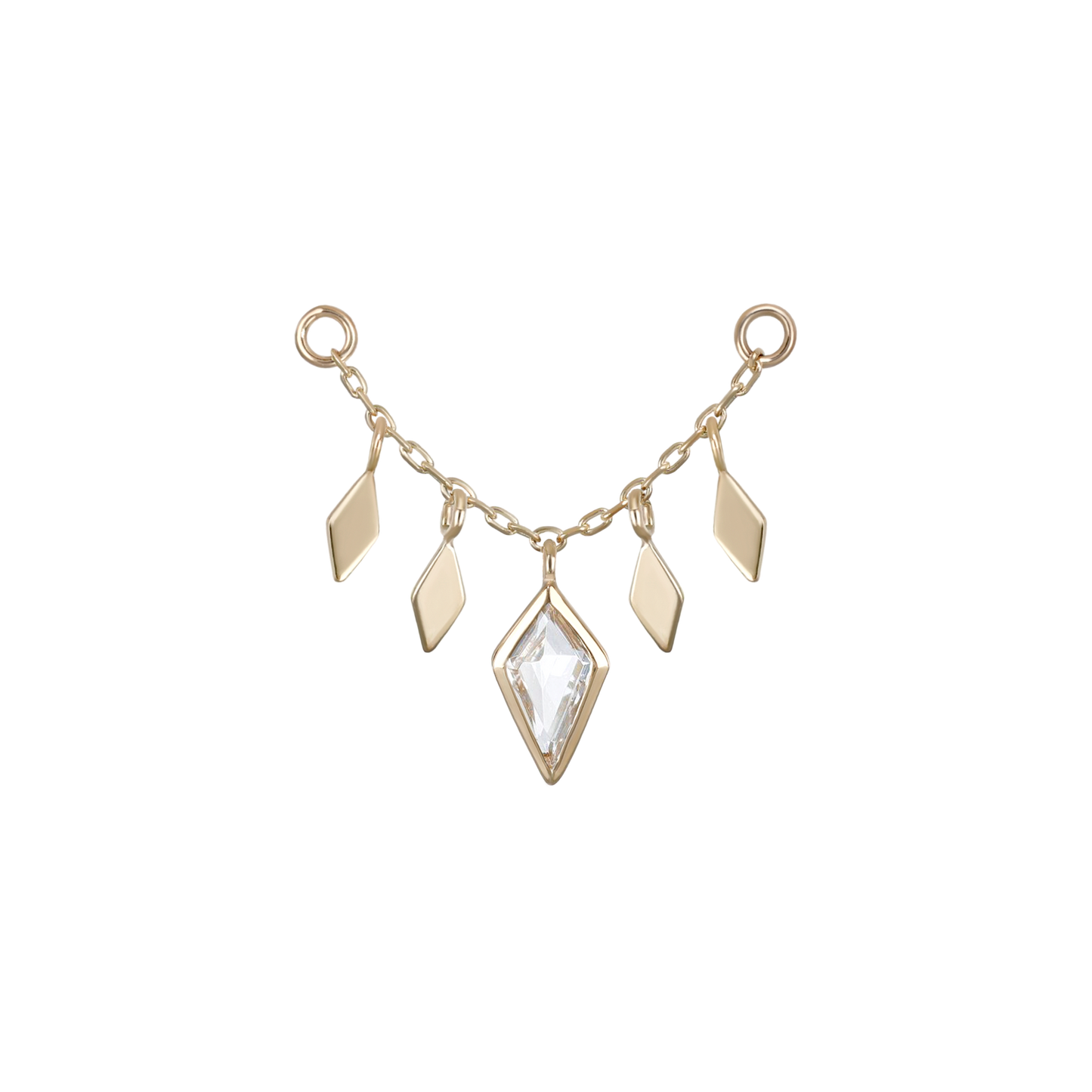 Patra Chain Attachment with White Topaz