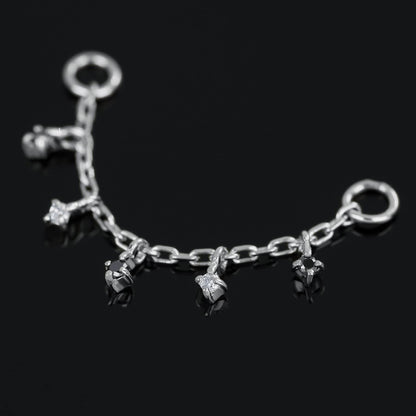 Ember Tiny Diamond Charm Chain