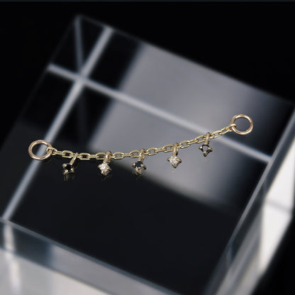 Ember Tiny Diamond Charm Chain