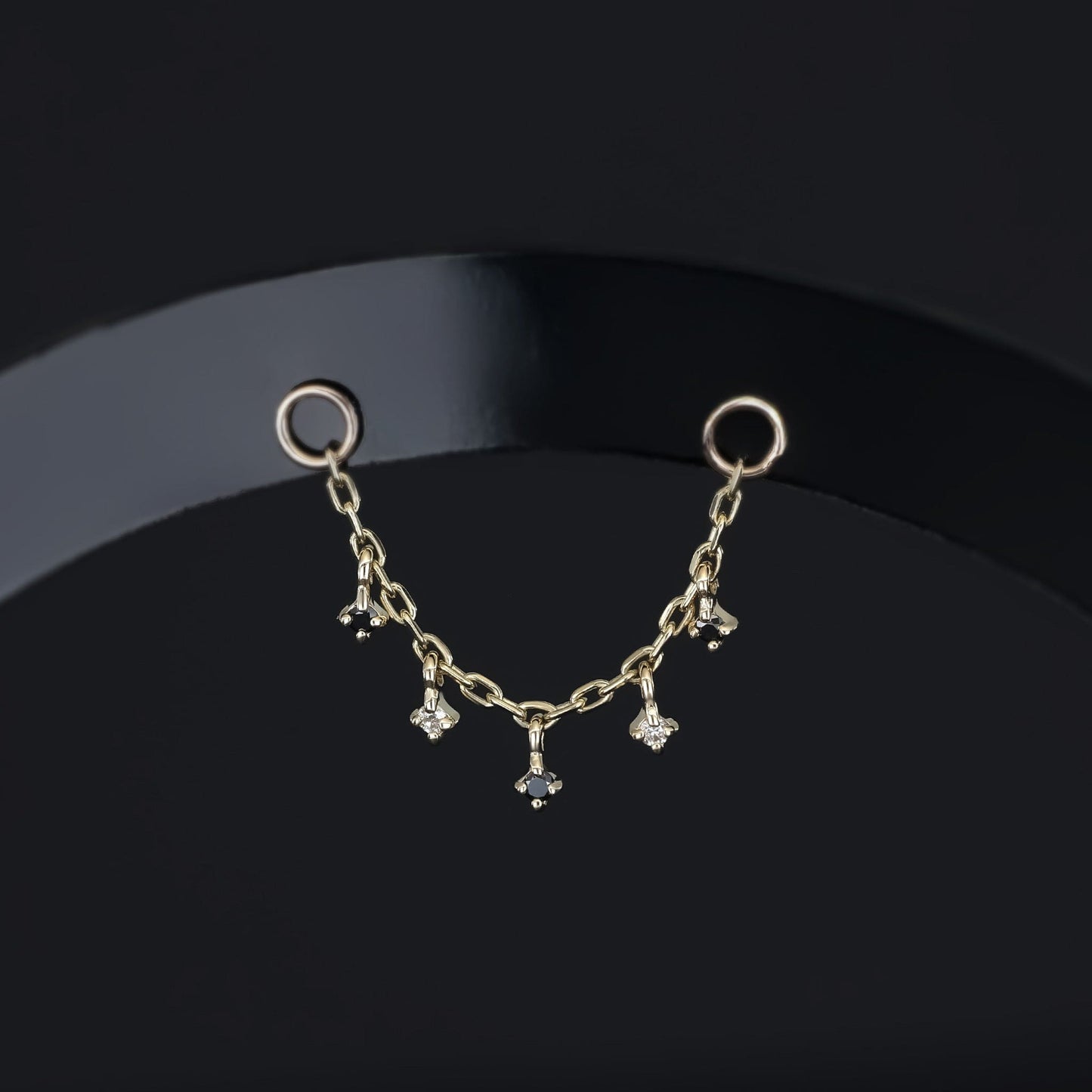 Ember Tiny Diamond Charm Chain