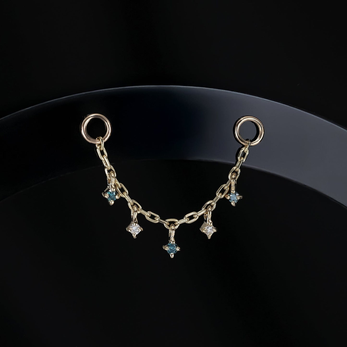 Ember Tiny Diamond Charm Chain