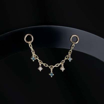 Ember Tiny Diamond Charm Chain