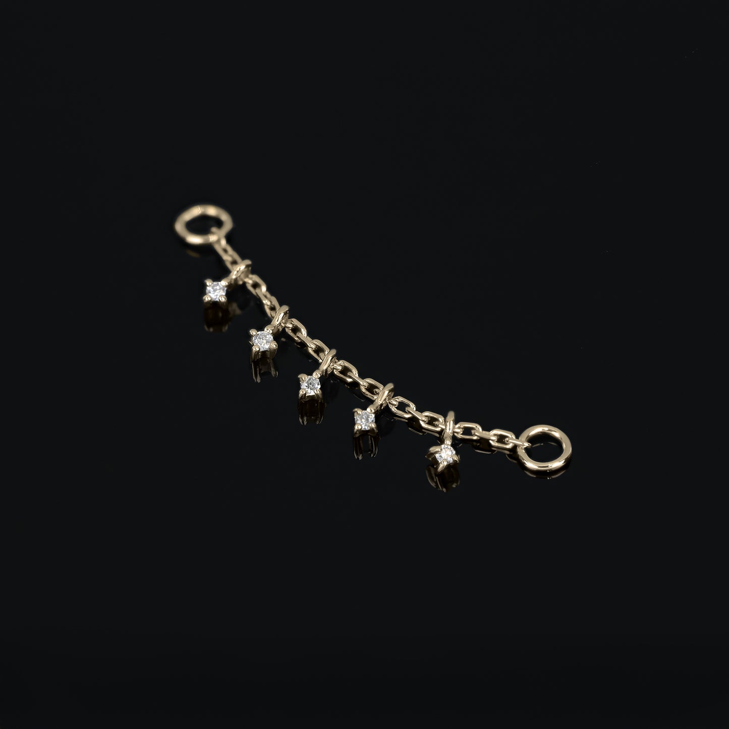 Ember Tiny Diamond Charm Chain