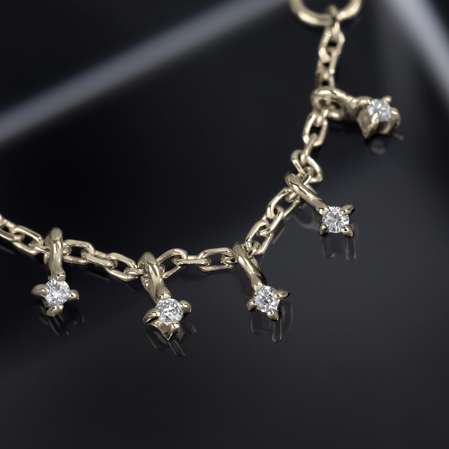 Ember Tiny Diamond Charm Chain