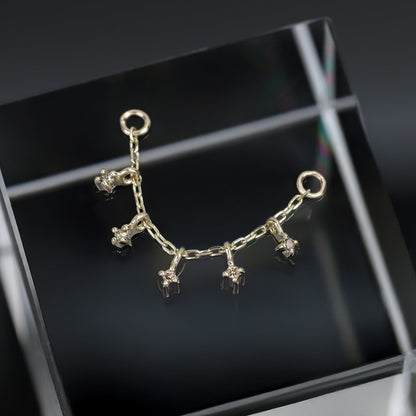 Ember Tiny Diamond Charm Chain