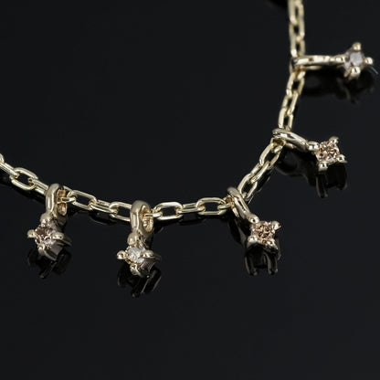 Ember Tiny Diamond Charm Chain