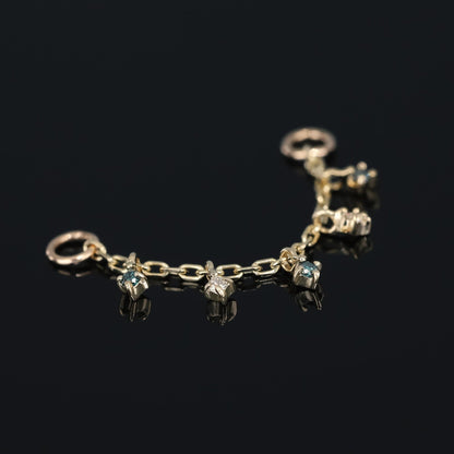 Ember Tiny Diamond Charm Chain