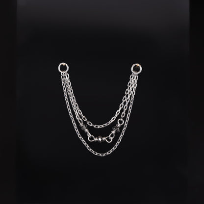 Sisley • Black Diamond Bead Triple Cable Chain Attachment