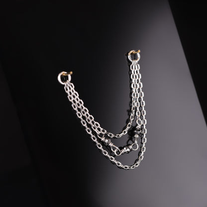 Sisley • Black Diamond Bead Triple Cable Chain Attachment