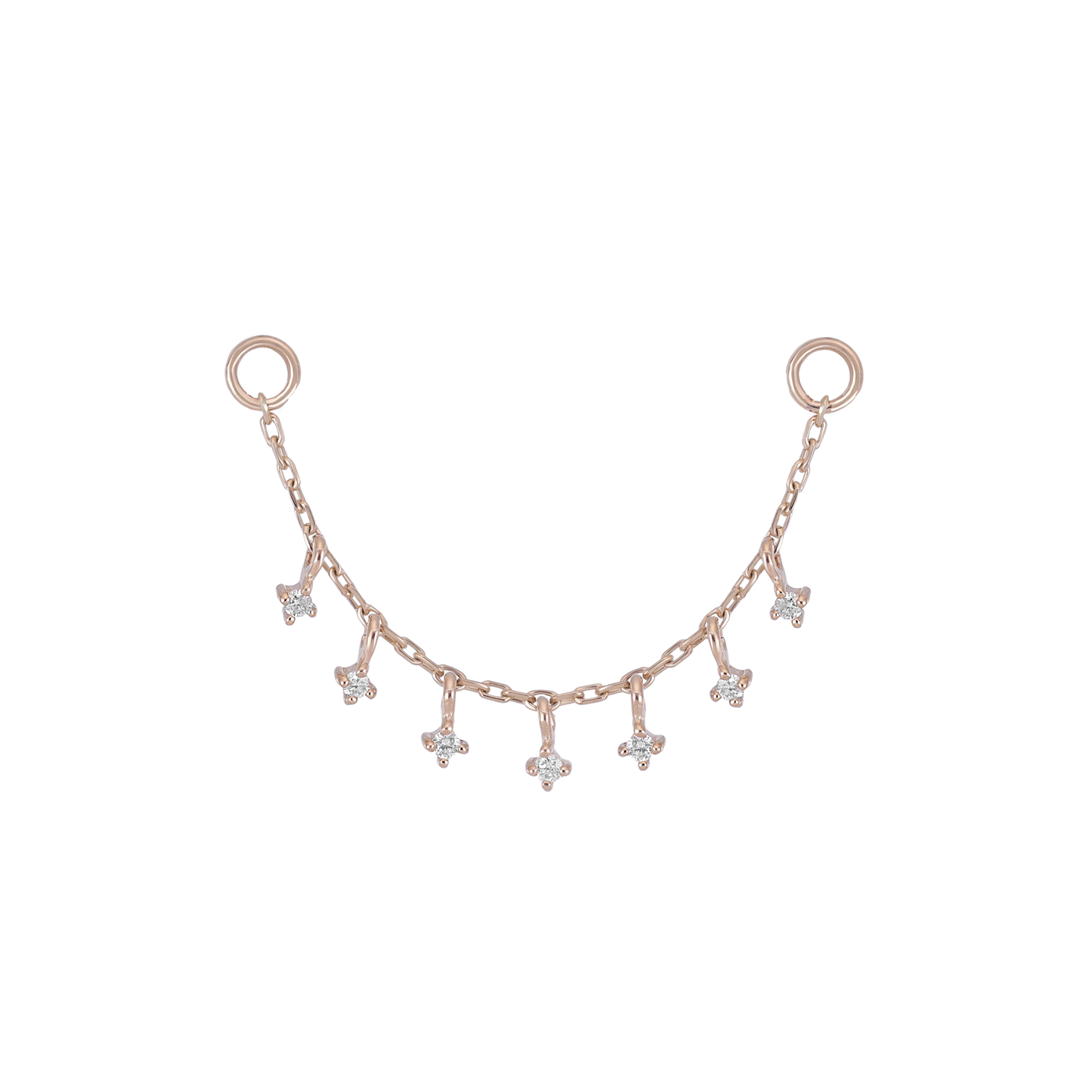 Ember Tiny Diamond Charm Chain 32mm