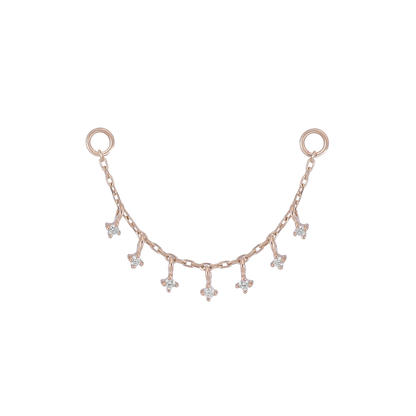 Ember Tiny Diamond Charm Chain 32mm