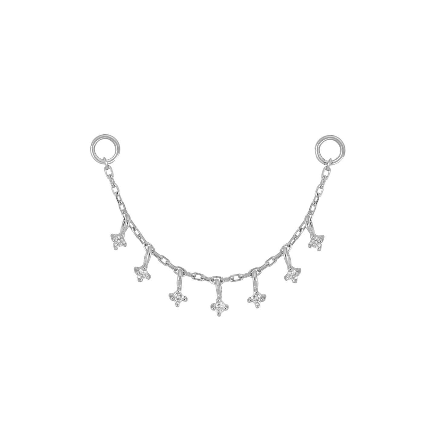 Ember Tiny Diamond Charm Chain 32mm