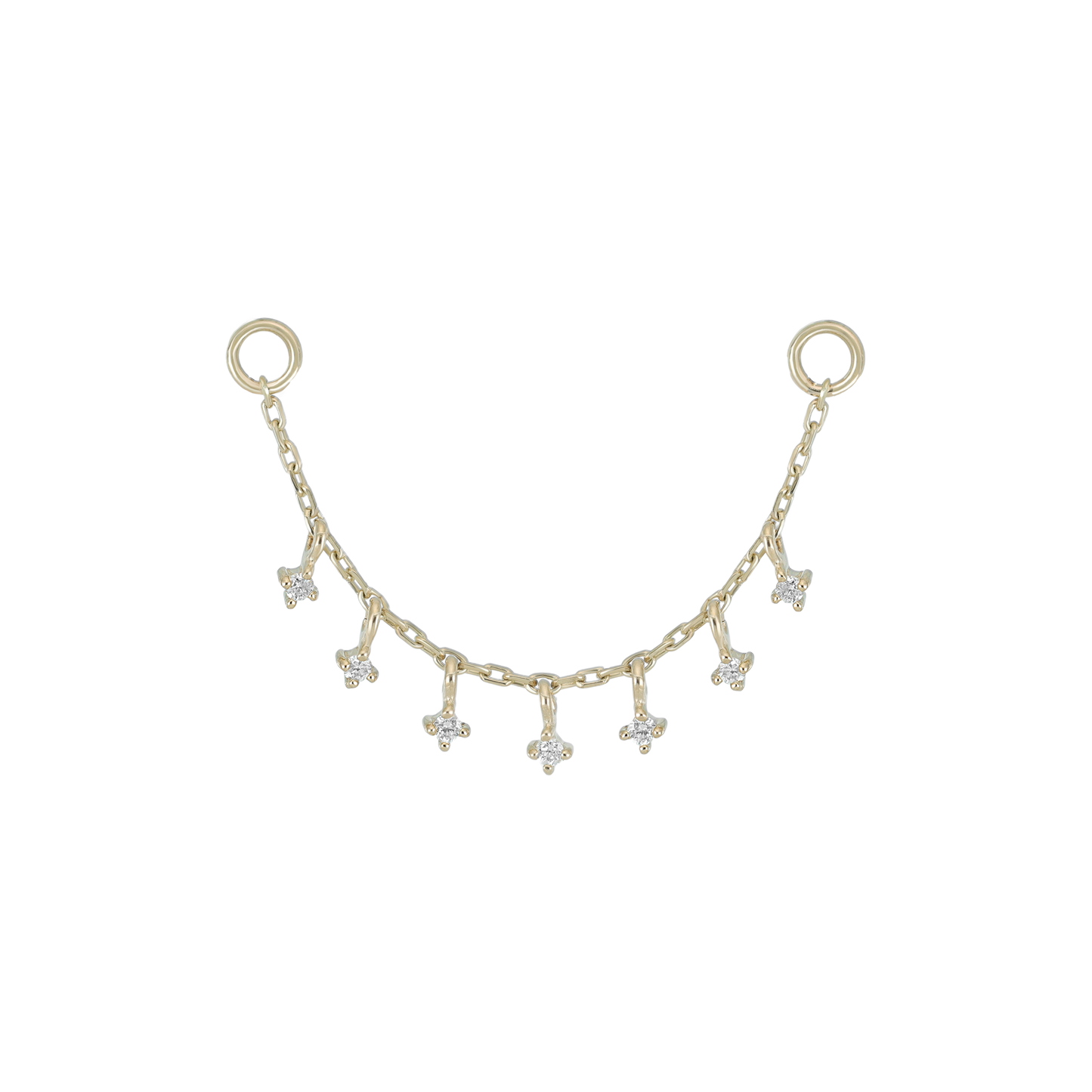 Ember Tiny Diamond Charm Chain 32mm