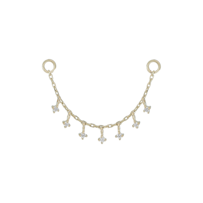 Ember Tiny Diamond Charm Chain 32mm