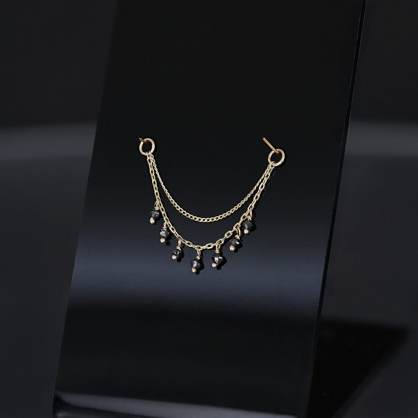 Santal III • Diamond Beads Double Drape Chain