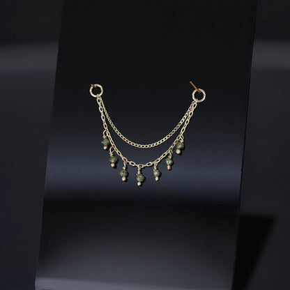 Santal III • Diamond Beads Double Drape Chain