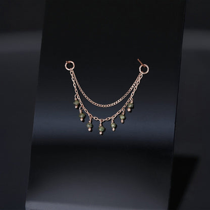 Santal III • Diamond Beads Double Drape Chain