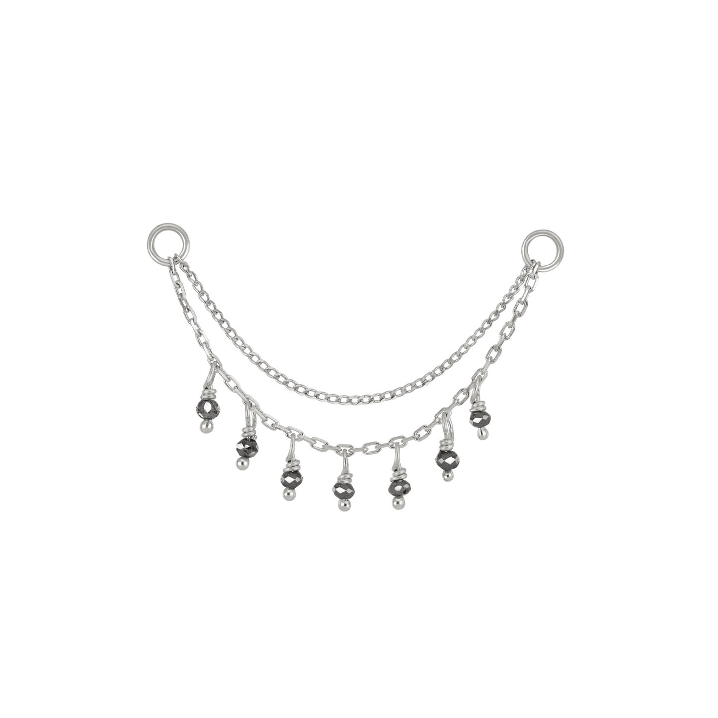 Santal III • Diamond Beads Double Drape Chain