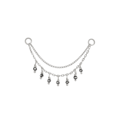 Santal III • Diamond Beads Double Drape Chain