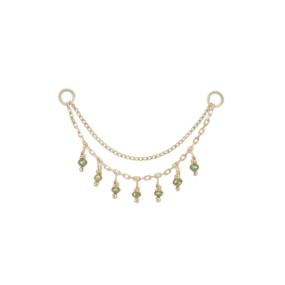 Santal III • Diamond Beads Double Drape Chain