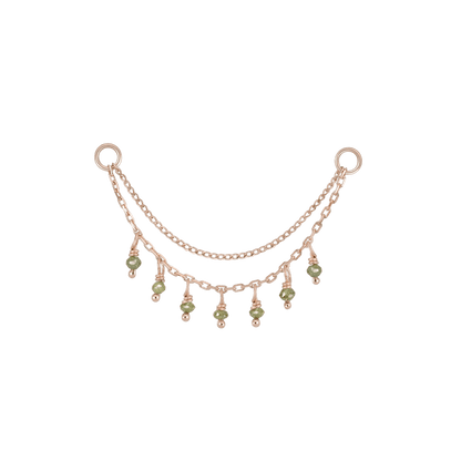 Santal III • Diamond Beads Double Drape Chain