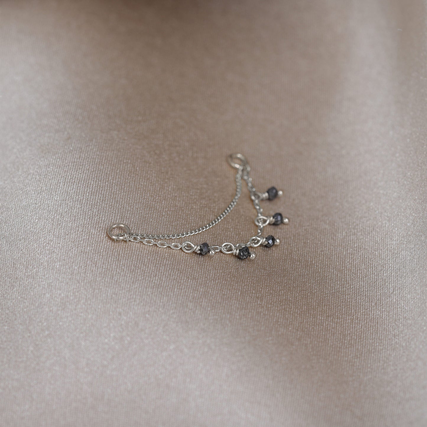 Santal • Green Diamond Beads Double Drape Chain