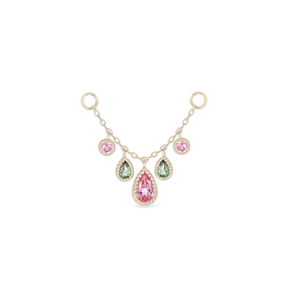 Colette • Pink and Green Tourmaline