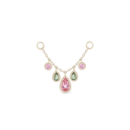 Colette • Pink and Green Tourmaline