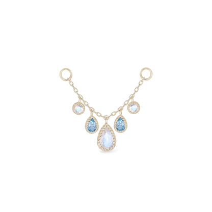 Colette • Moonstone & Swiss Blue Topaz