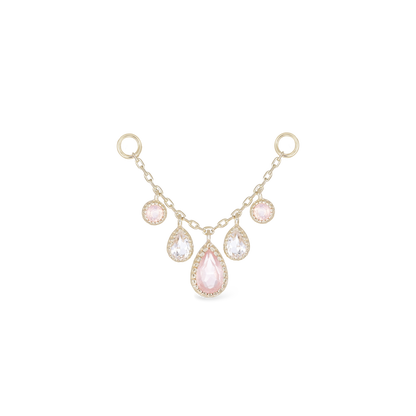 Colette • Rose Quartz & White Topaz