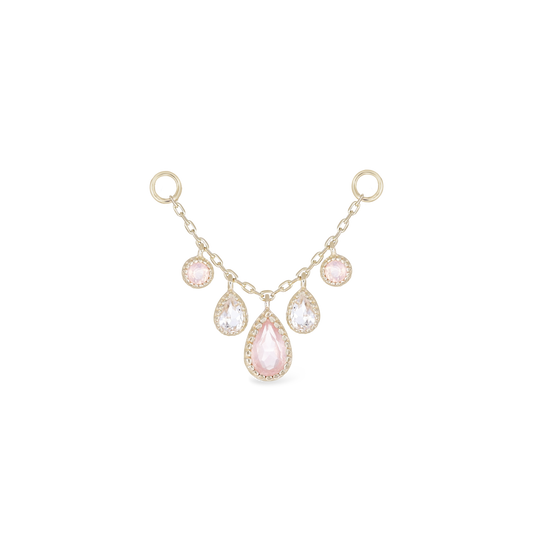 Colette • Rose Quartz & White Topaz