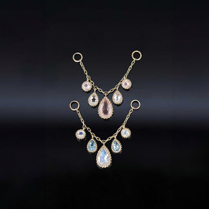 Colette • Moonstone & Swiss Blue Topaz