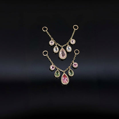 Colette • Pink and Green Tourmaline