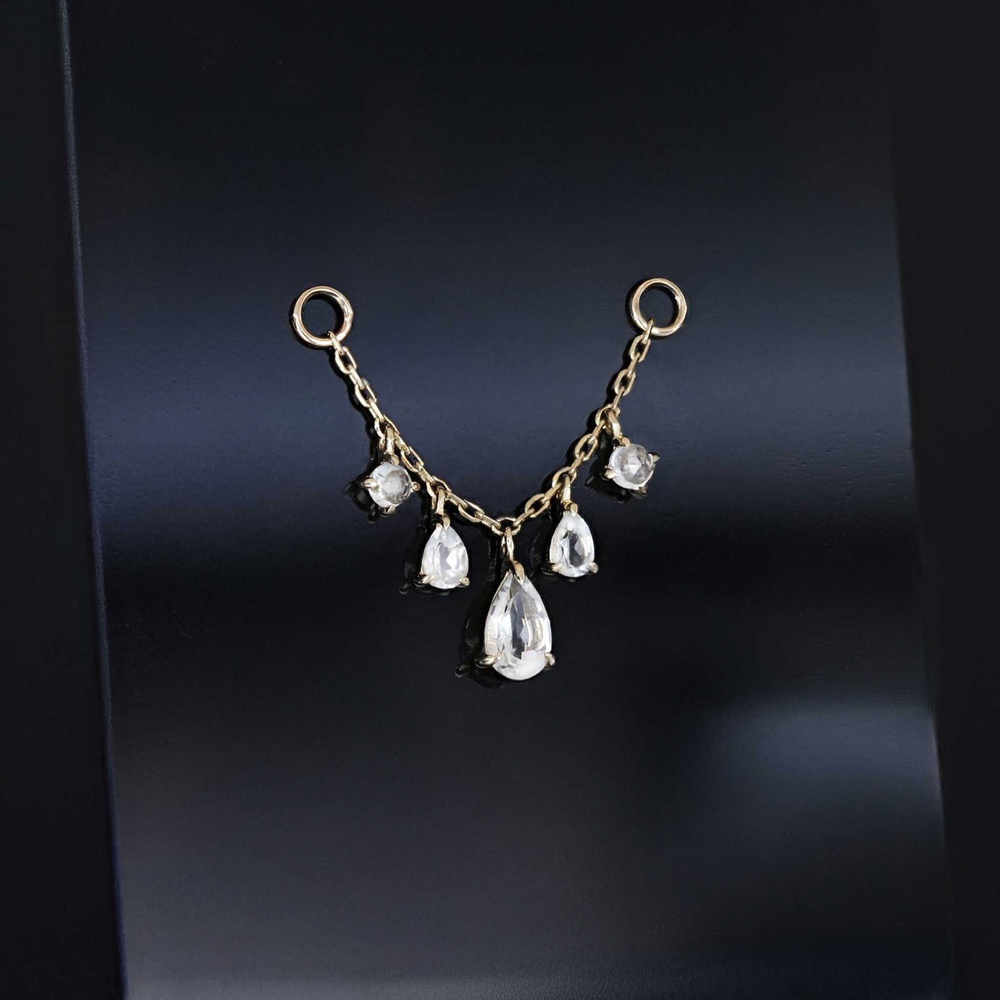 Eloise • White Topaz Chain Attachment 25mm