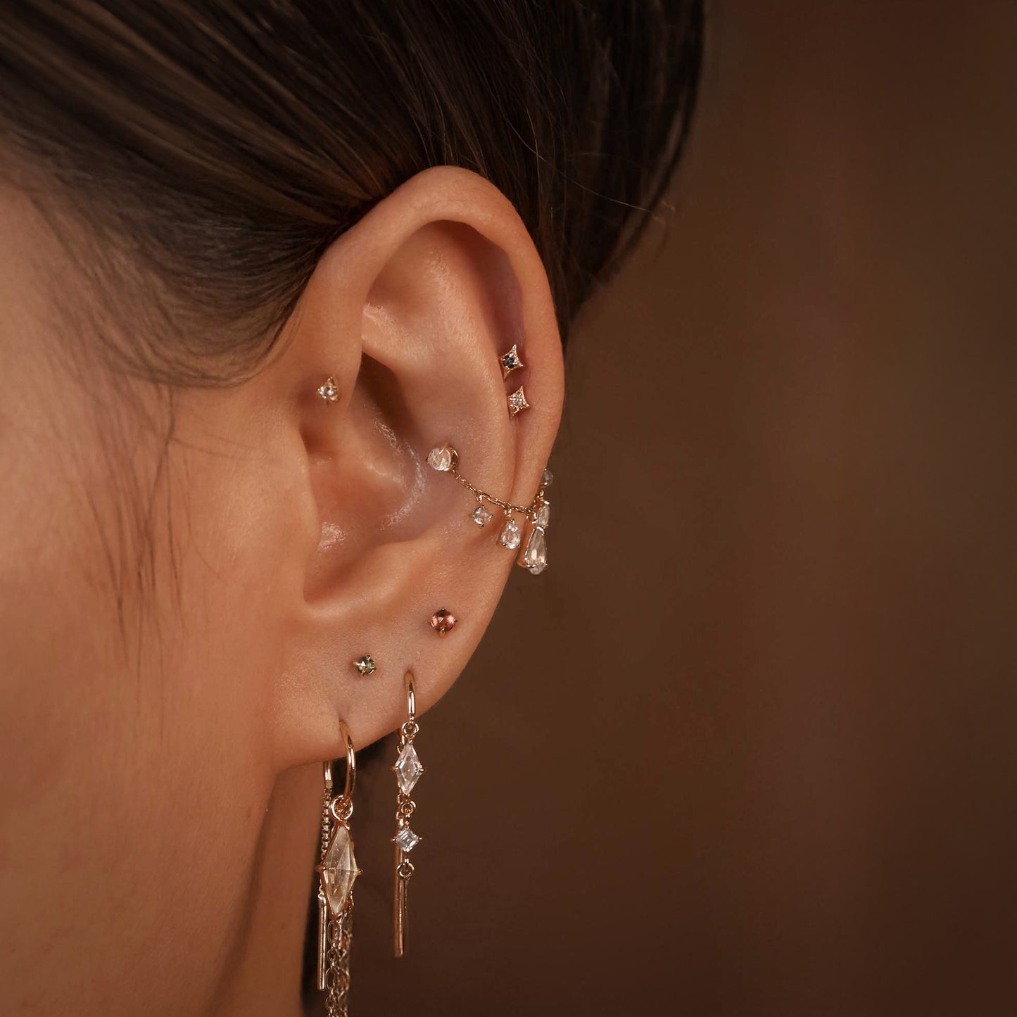 Eloise • White Topaz Chain Attachment 25mm