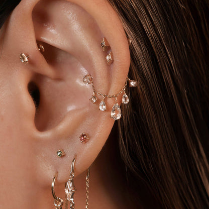 Eloise • White Topaz Chain Attachment 25mm