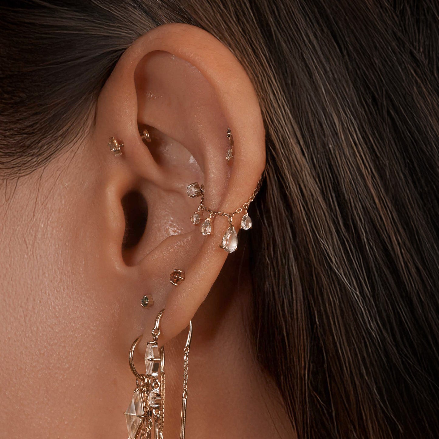 Eloise • White Topaz Chain Attachment 25mm