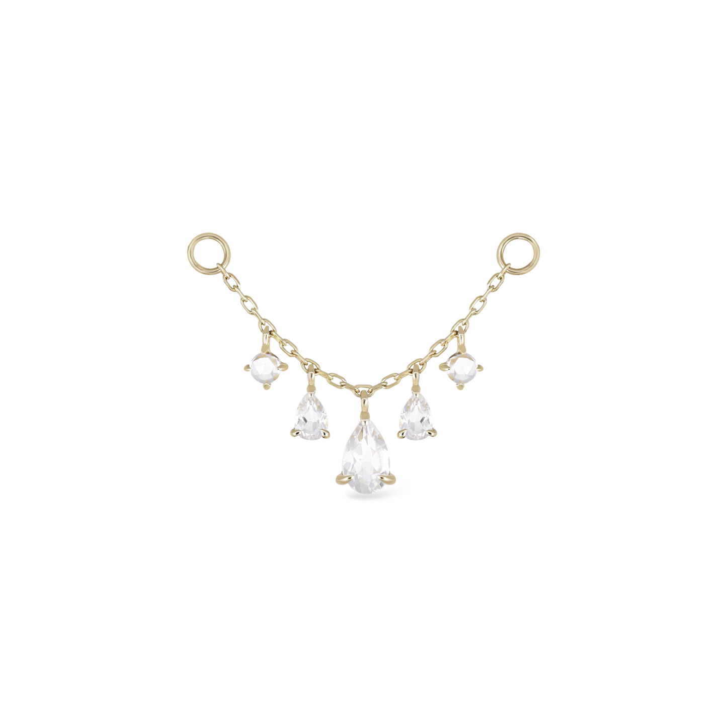 Eloise • White Topaz Chain Attachment 25mm