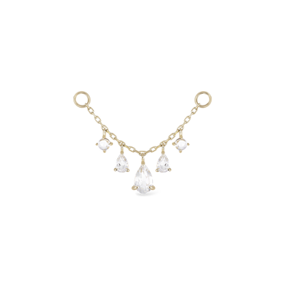 Eloise • White Topaz Chain Attachment 25mm